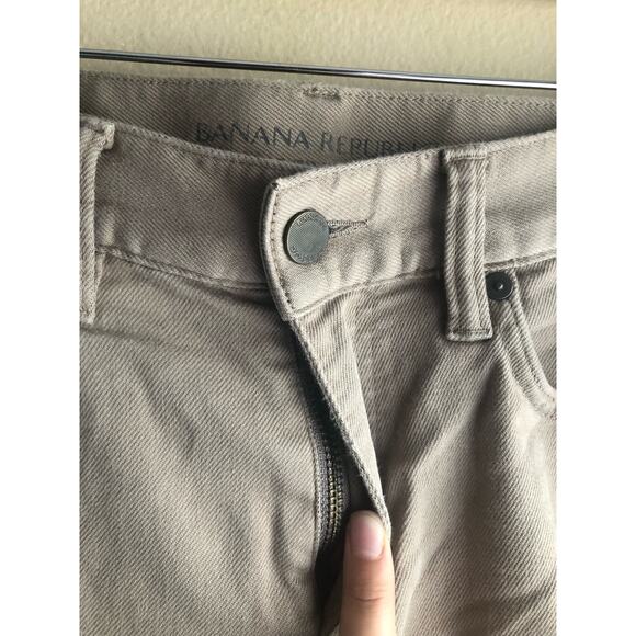 Banana Republic Men The Traveler Slim Beige Cotton Jeans Size 32x30 - Picture 2 of 9